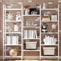 IRONCK Bookcases and Bookshelves Triple Wide 5 Tiers Industrial Bookshelf by IRONCK