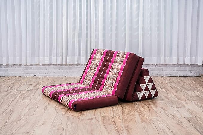 Leewadee 3-Fold Mat XXL with Triangle Cushion – Firm TV Pillow, Foldable - Image 6