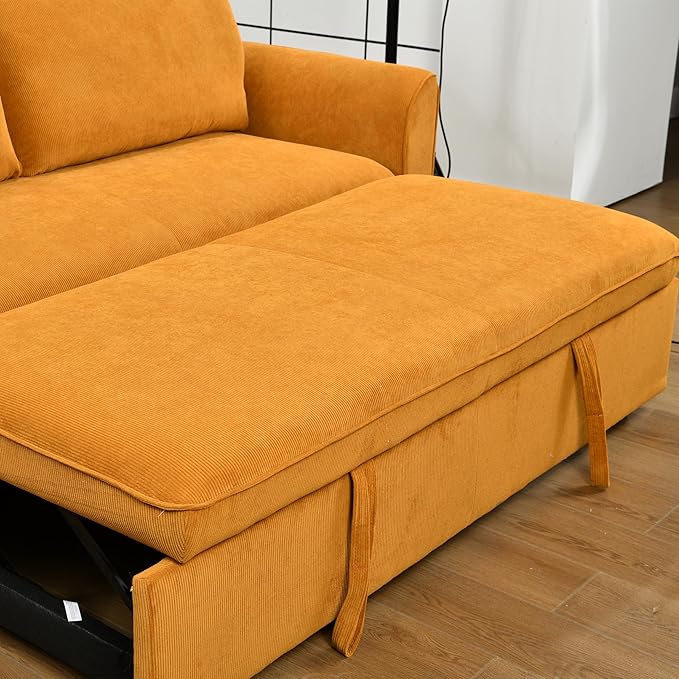 Queen Size Convertible Loveseat Sofabed 3 in 1 Convertible Sleeper Sofa Bed - Image 10