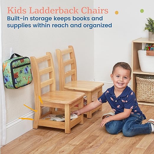 ECR4Kids Three Rung Ladderback Chair - Image 4