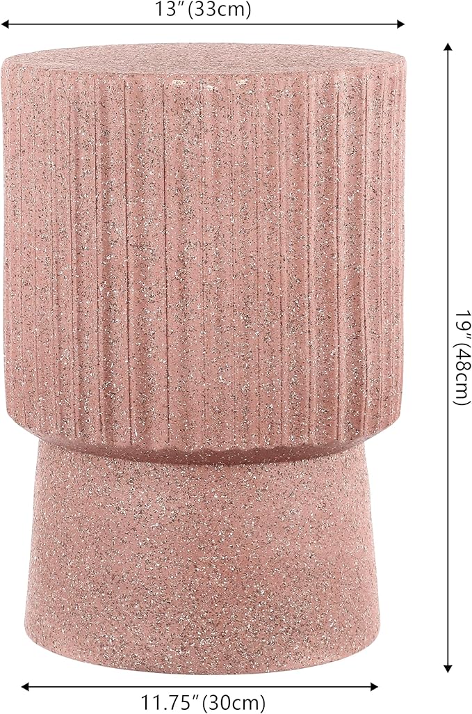 JONATHAN Y TBL1102C Louisa 19" Modern Art Deco Tambour Indoor/Outdoor Accent - Image 2