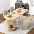 soges Dining Table for 4-6 Person, 71 inch Long Kitchen Dining Table for Living by soges