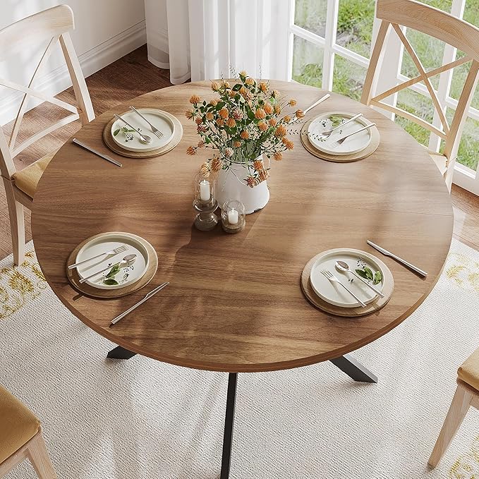 ChooChoo 47.2 Inch Round Dining Table - Image 4