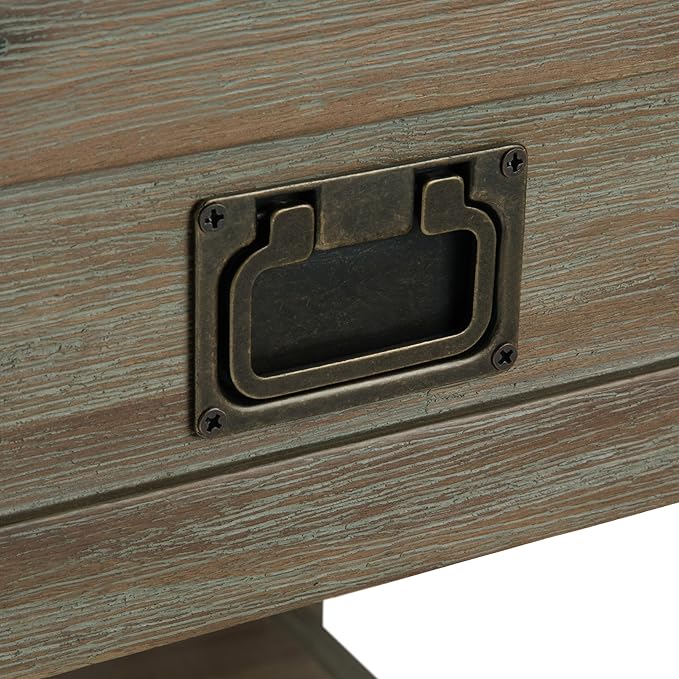 SIMPLIHOME Monroe SOLID ACACIA WOOD 22 inch Wide Square Rustic End Table in - Image 9