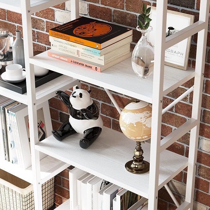 IRONCK Bookcases and Bookshelves Triple Wide 5 Tiers Industrial Bookshelf - Image 5