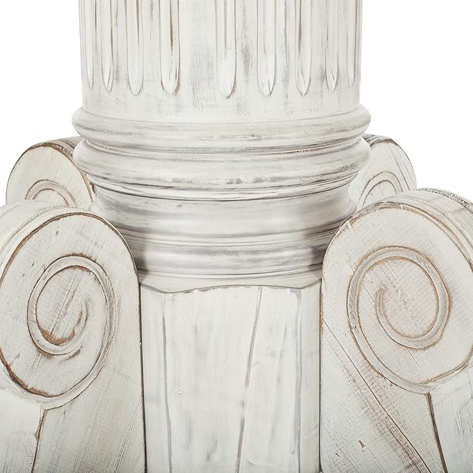 Safavieh Home Forest Traditional Antique White Drop Leaf Dining Table - Image 5
