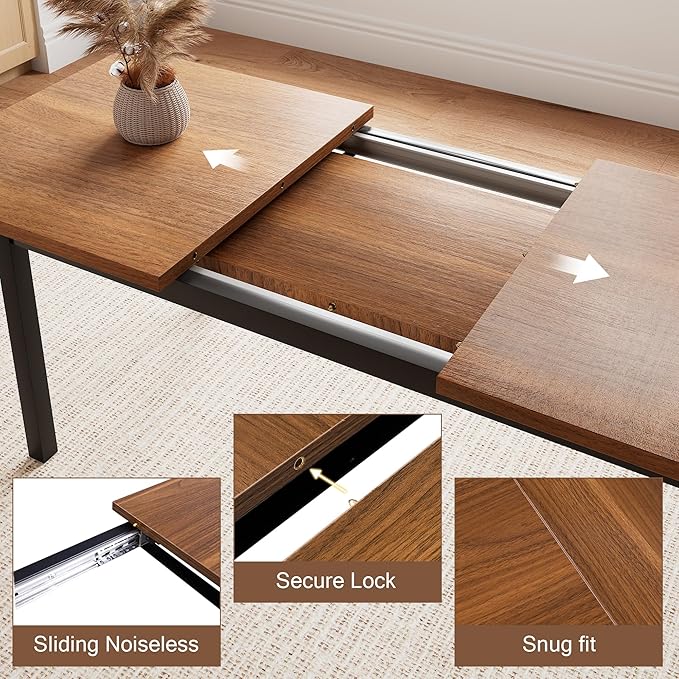 5 Pieces Dining Room Table Set for 4-6, Small Dining Table Set - Image 4