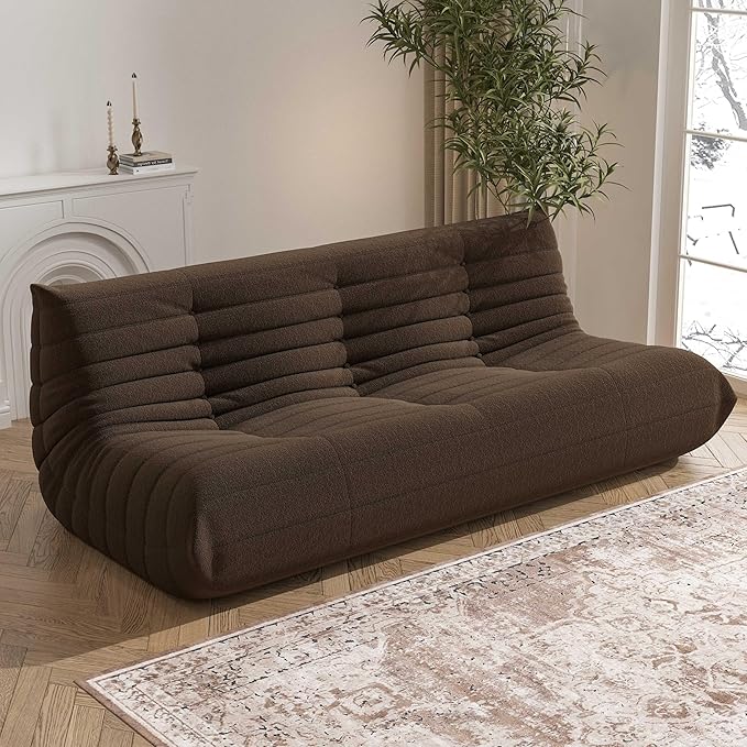 Big Bean Bag Chairs for Adults, 3 Seater Large Bean Bag Chair Sofa, Fireside - Image 3