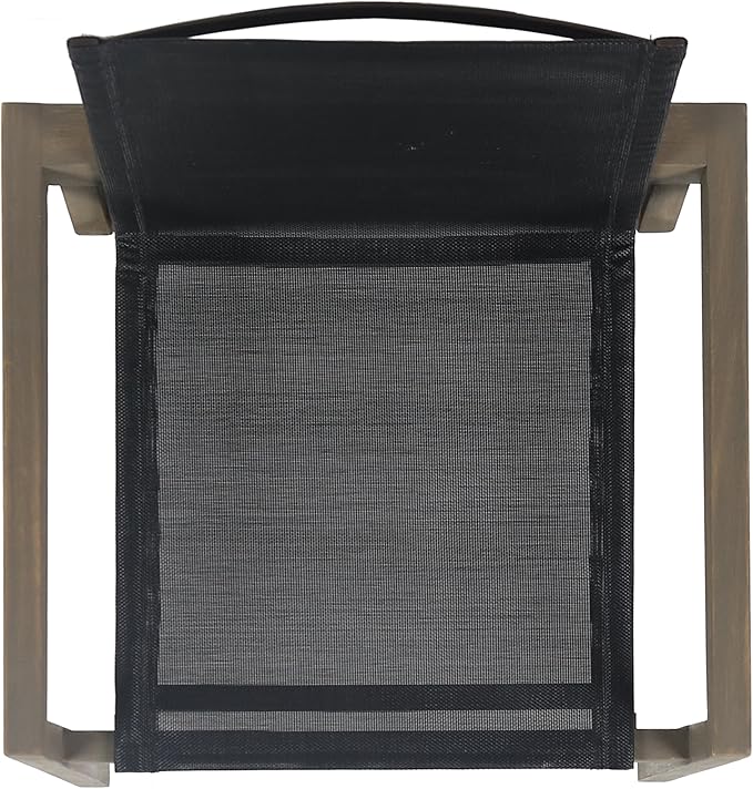 Merax Mesh Seating Solid Wood Dining Chairs Set of 2, French Country Style - Image 8