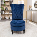 Container Furniture Direct Royal High-Back Velvet Accent Chair by ContainerDirect