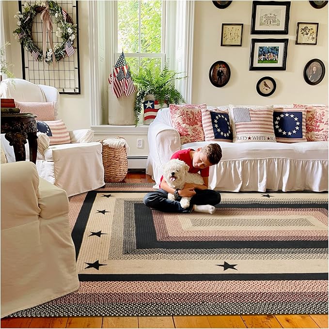 Homespice Gloucester Jute Black 8x10' Braided Area Rug - Image 10