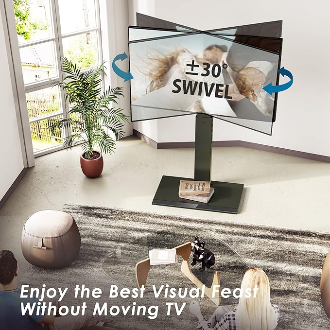 FITUEYES Iron Base Universal Floor TV Stand - Image 3