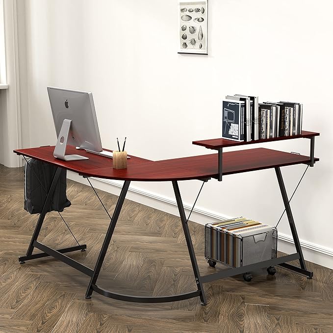 SHW 51 x 51 Inches Vista L-Shaped Desk - Image 6