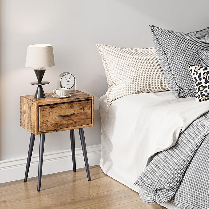 Small Nightstands Set of 2, Bedside Table - Image 6