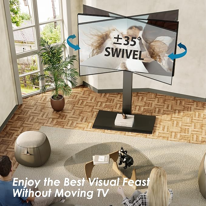 FITUEYES Iron Base Universal Floor TV Stand - Image 2