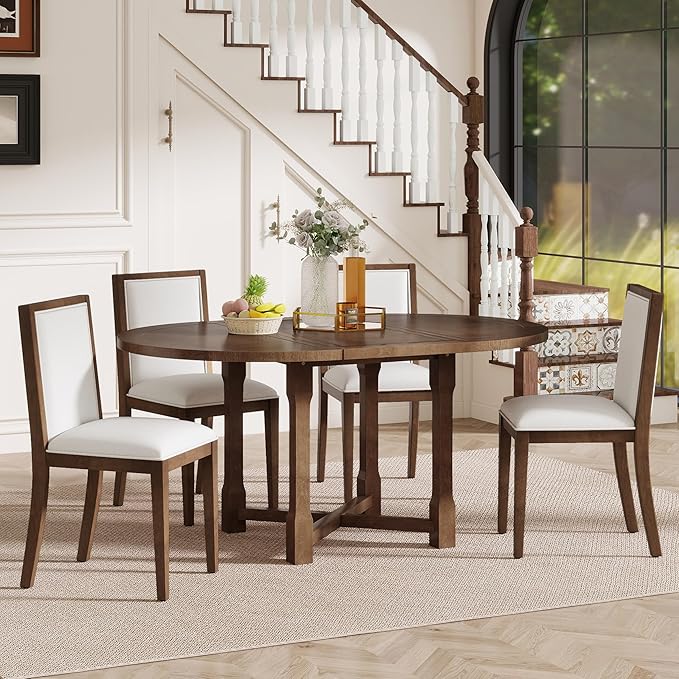 Ball & Cast Farmhouse 5 Pieces Dining Table Set - Image 4