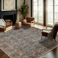 Washable Area Rug 8'x10' Retro Boho Design Non-Shedding Non-Slip Easy Care Ideal by CHAMPLANT
