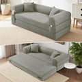 80" Convertible Sofa Bed, Corduroy Deep Seat Folding Pull Out Couch by Cleanthewayyouwant