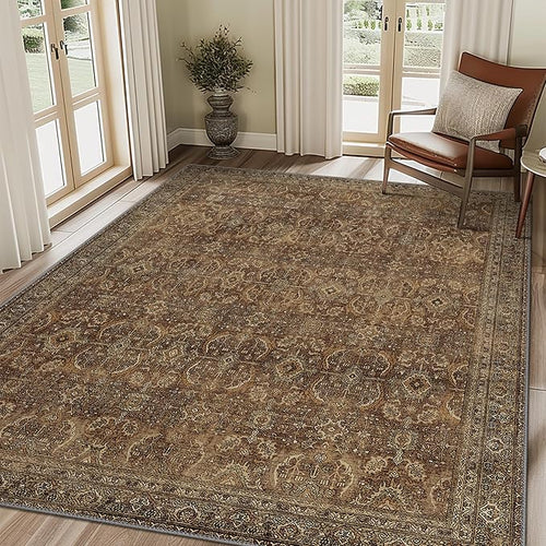 10X12 Area Rugs Machine Washable Rugs by BESBLEE