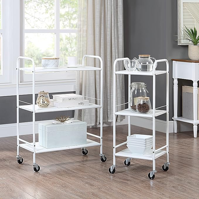 SunnyPoint Metal Rolling Organizer Utility Craft Cart - Image 5