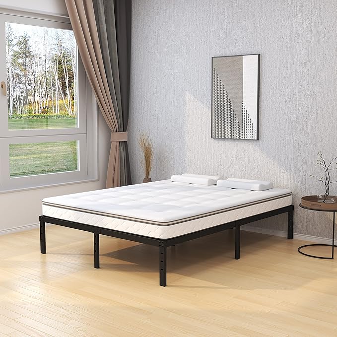 16 Inch King Bed Frame Heavy Duty Metal Platform King Size Bed Frames - Image 5