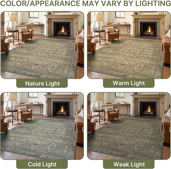 9X12 Area Rugs Machine Washable Rugs - Image 6