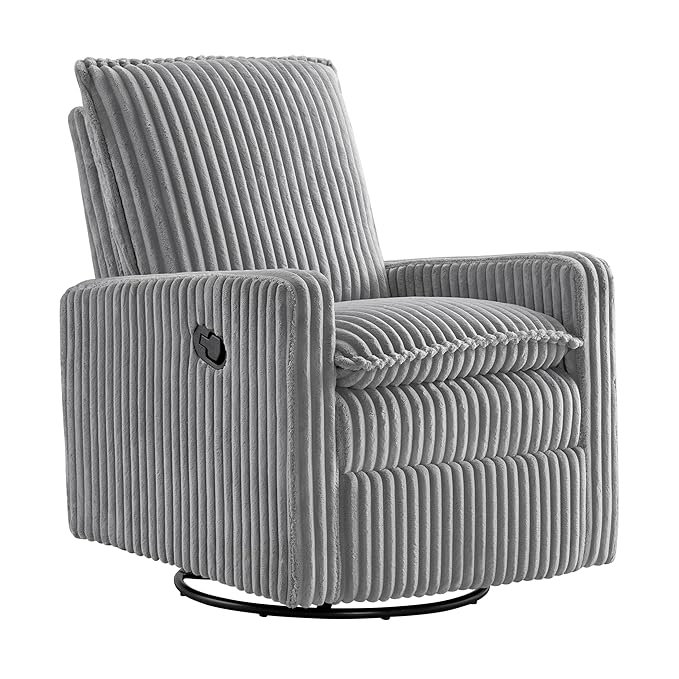 Oxford Baby Uptown Upholstered Swivel Glider and Recliner Nursery Chair by OxfordBaby