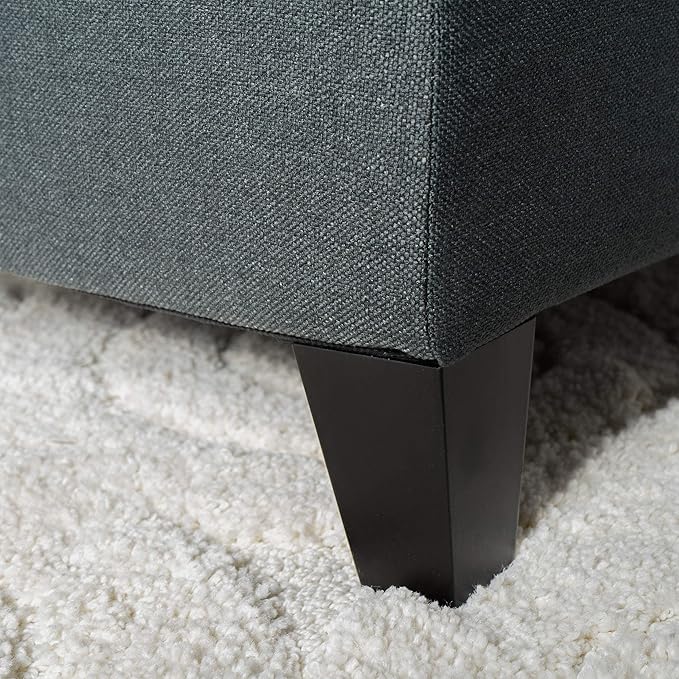 Christopher Knight Home Ottilie Fabric Storage Ottoman, Dark Grey Dimensions: - Image 10