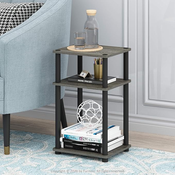 Furinno Just 3-Tier Turn-N-Tube End Table / Side Table / Night Stand / Bedside - Image 7