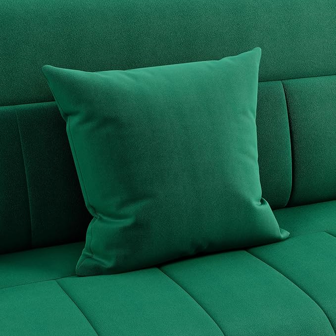 Yaheetech 56.5" W Modern Sofa Small Sofa Luxurious Velvet Fabric Couch - Image 8