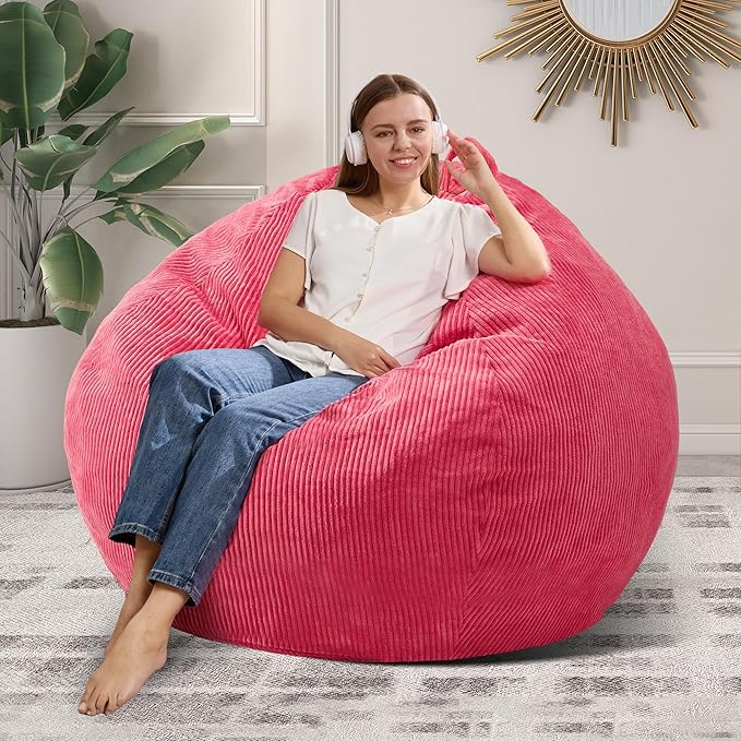 3.5FT Bean Bag Chairs Teardrop Bean Bag Chair by Cansunna