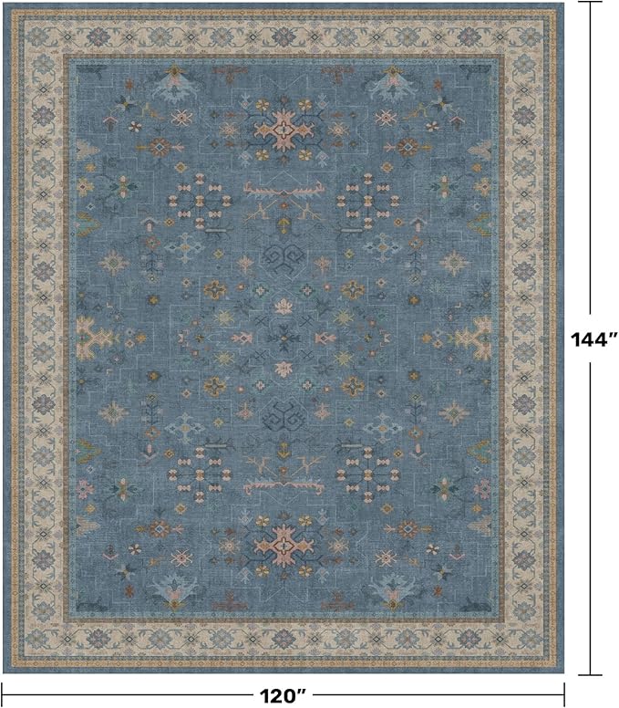 Blue Big Rugs for Living Room - Image 2