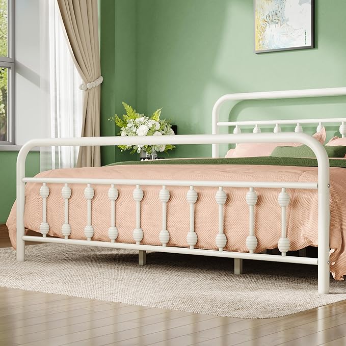Allewie 14 Inches King Size Metal Platform Bed Frame - Image 5