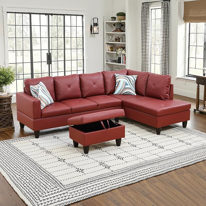 NicBex Sectional Couch 3 Pieces Sofa Set by NicBex