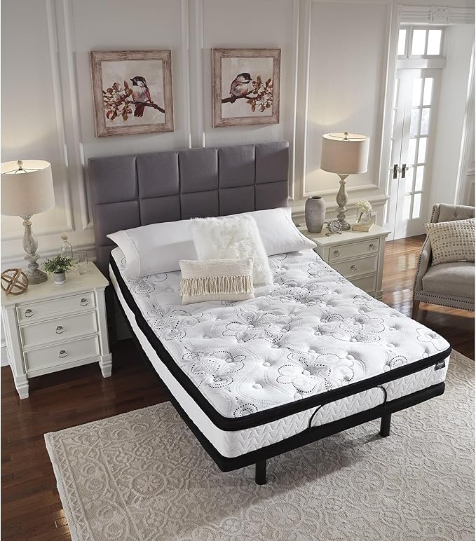 Signature Design by Ashley Queen Size Chime 12 Inch Medium Firm Hybrid Mattress - Image 11