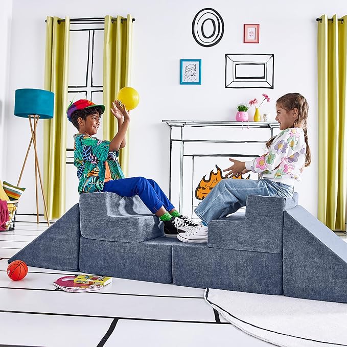 Yourigami Kids and Toddler Play Gym, Playroom Couch Set, Durable Modular Design by Yourigami