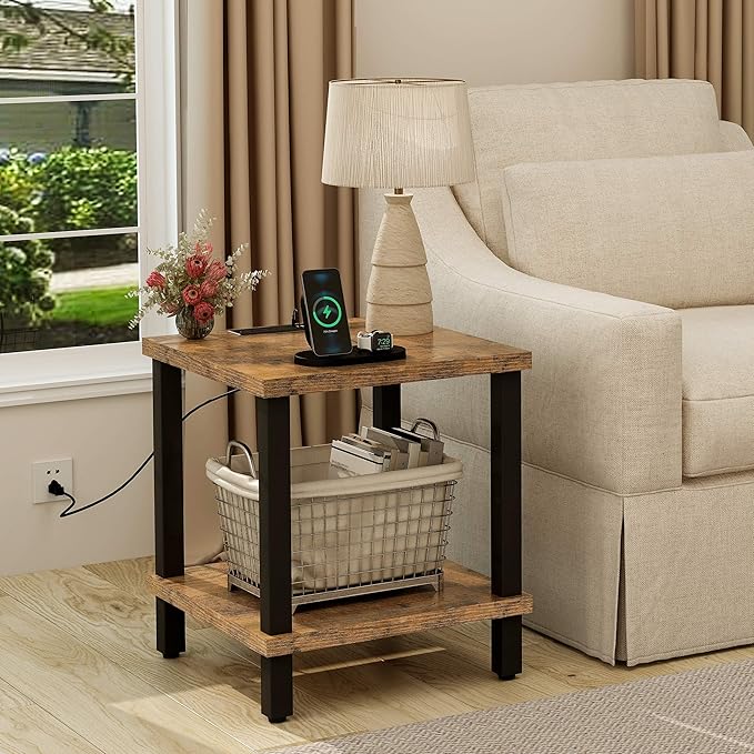 Large End Table Square Side Table - Image 6