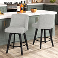 Counter Height Bar Stools Set of 2, Modern Swivel Barstools by ErdoruLiving