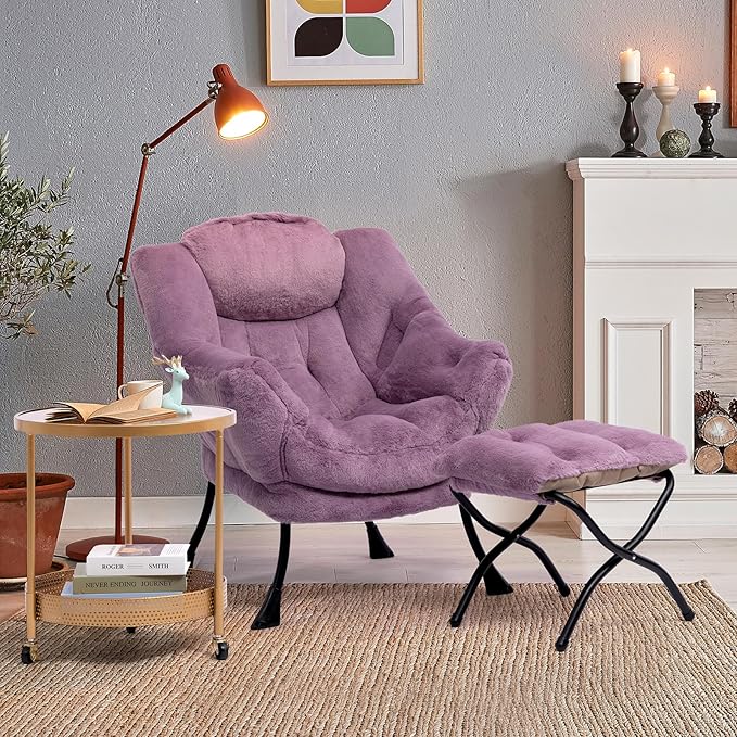 HollyHOME Fabric Lazy Chair - Image 4