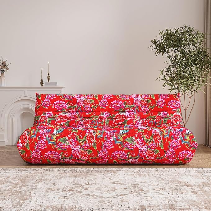 Big Bean Bag Chairs for Adults, 3 Seater Large Bean Bag Sofa, Fireside Chair - Image 4