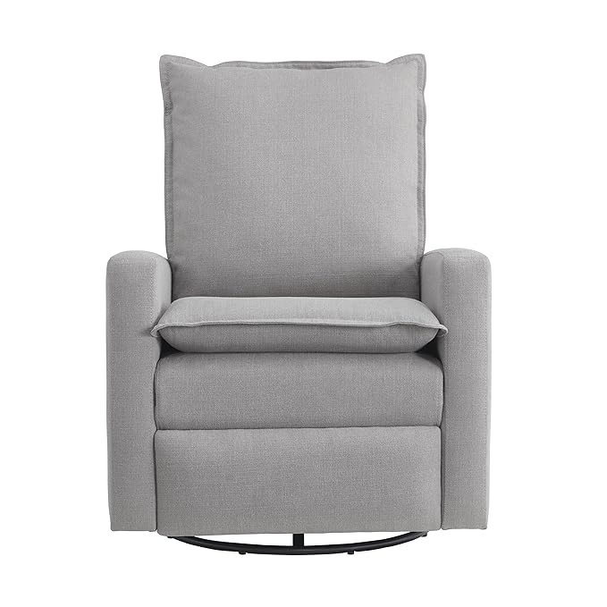 Oxford Baby Uptown Upholstered Swivel Glider and Recliner Nursery Chair - Image 4