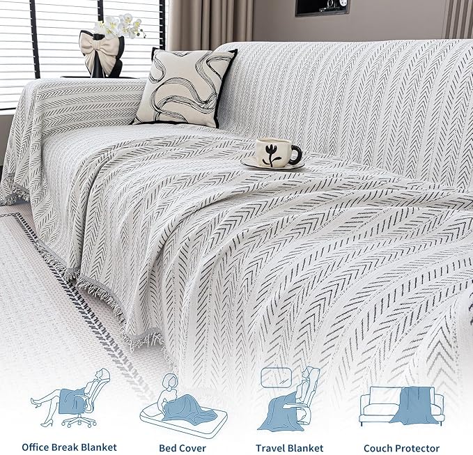 Nobildonna Sofa Cover Washable Soft Thicken Chenille Couch Cover - Image 7