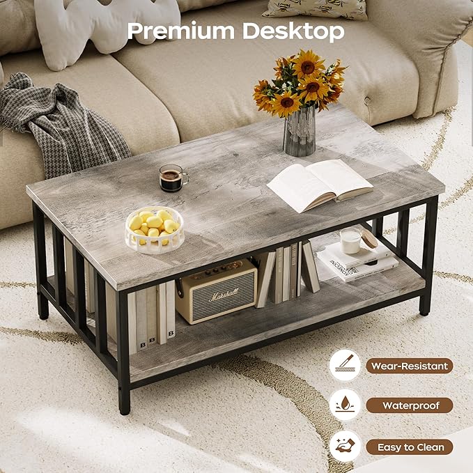 Homeiju Coffee Table for Living Room - Image 6