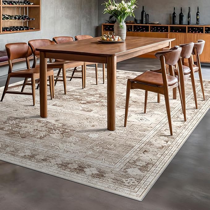 Washable Farmhouse Living Room Rug, 8x10 Area Rugs - Image 8