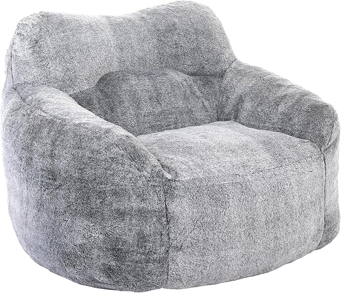Furniliving Bean Bag Chair, Giant Bean Bag Chair Stuffed Floor Sofa - Image 8