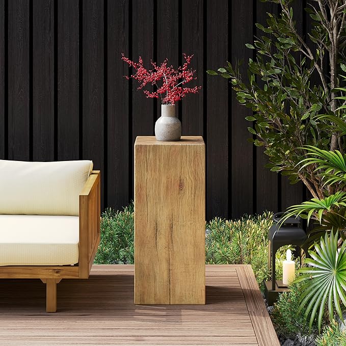 Christopher Knight Home Bard 33.75" Square Living Room Side Table, Wood-Like by ChristopherKnightHome