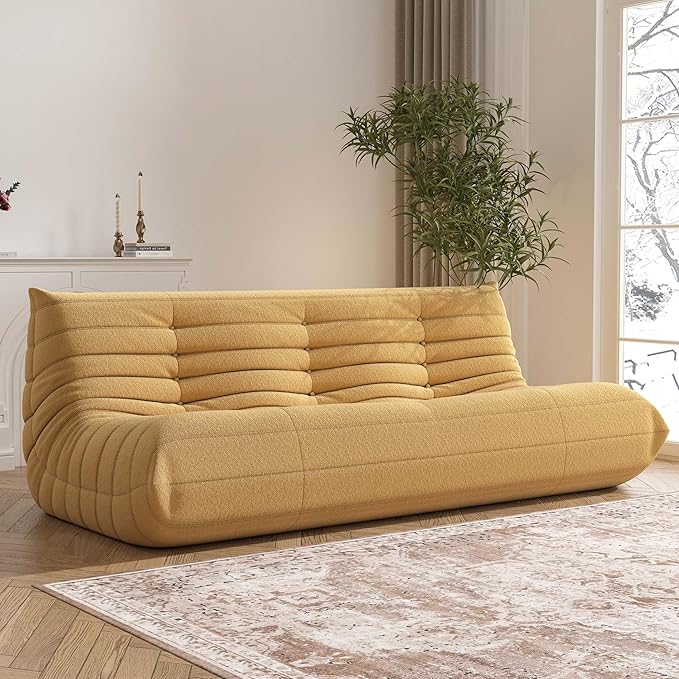 Big Bean Bag Chairs for Adults, 3 Seater Large Bean Bag Chair Sofa, Fireside by Unknown