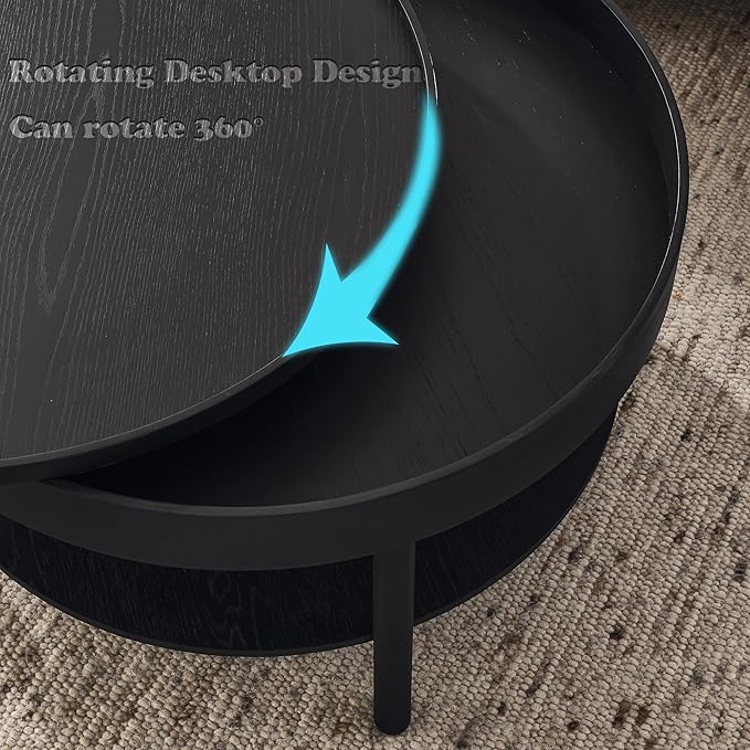 Circular Coffee Table, Living Room Table - Image 7