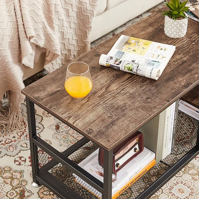 VECELO Industrial TV Stand for Televisions up to 70 Inch, 3 Tiers Media Console - Image 6