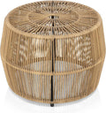 Muse & Lounge Co. Ysar Boho Rattan Round Coffee Table Outdoor by Unknown